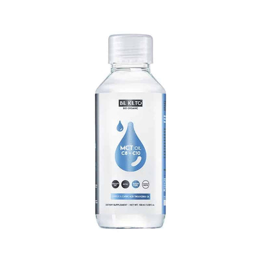 Olej MCT 100% C8 + C10 BeKeto - Dla osób na diecie ketogenicznej - 100, 500 lub 1000 ml (Pojemnosc: 500-ml)