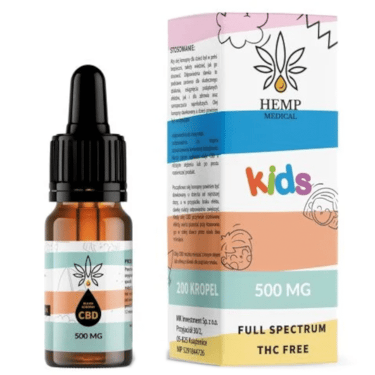 Olejki cbd 5 % Kids Hemp Medical - Olejek konopny dla dzieci - 10 ml 