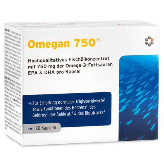 Omegan 750 Mitopharma - Kwasy tłuszczowe omega-3 - 60 i 120 kapsułek (Opakowanie: 120-kapsulek)