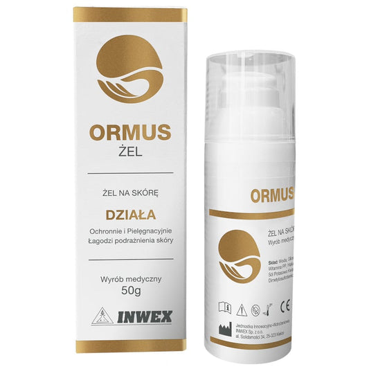 ORMUS Żel na skórę Inwex - Łagodzi podrażnienia skóry i odleżyny - 50 g