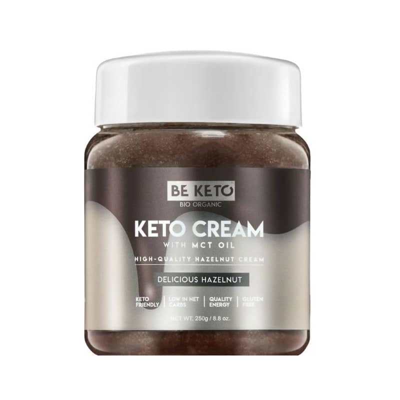 Keto Krem z Olejem MCT BeKeto - Różne Smaki 250 g (Smak: migdal-wanilia)