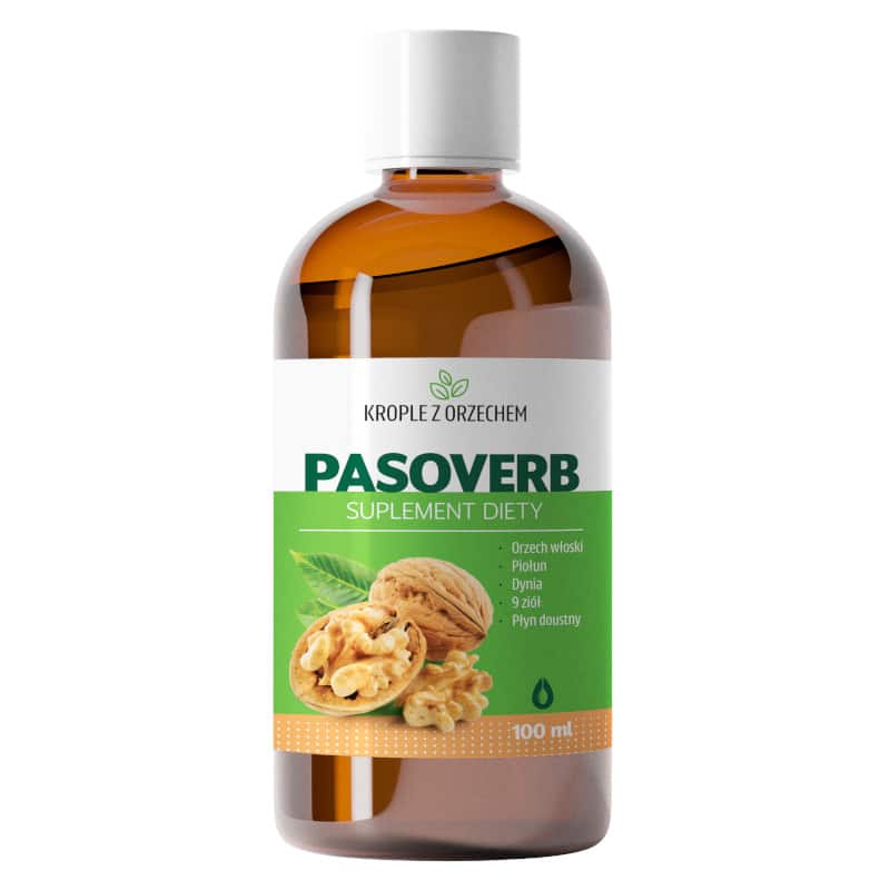 PASOVERB z orzechem włoskim EkoToTu - 9 ziół wspomagających oczyszczanie - 100 ml