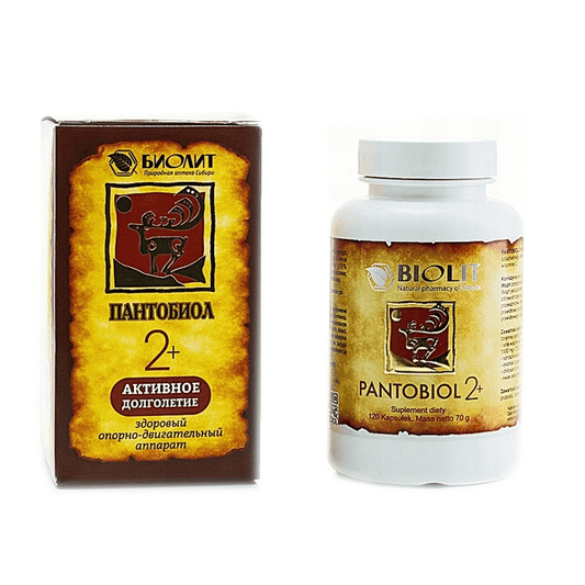 Pantobiol 2+ BIOLIT - Wapń dla zdrowych kości - 120 kapsułek