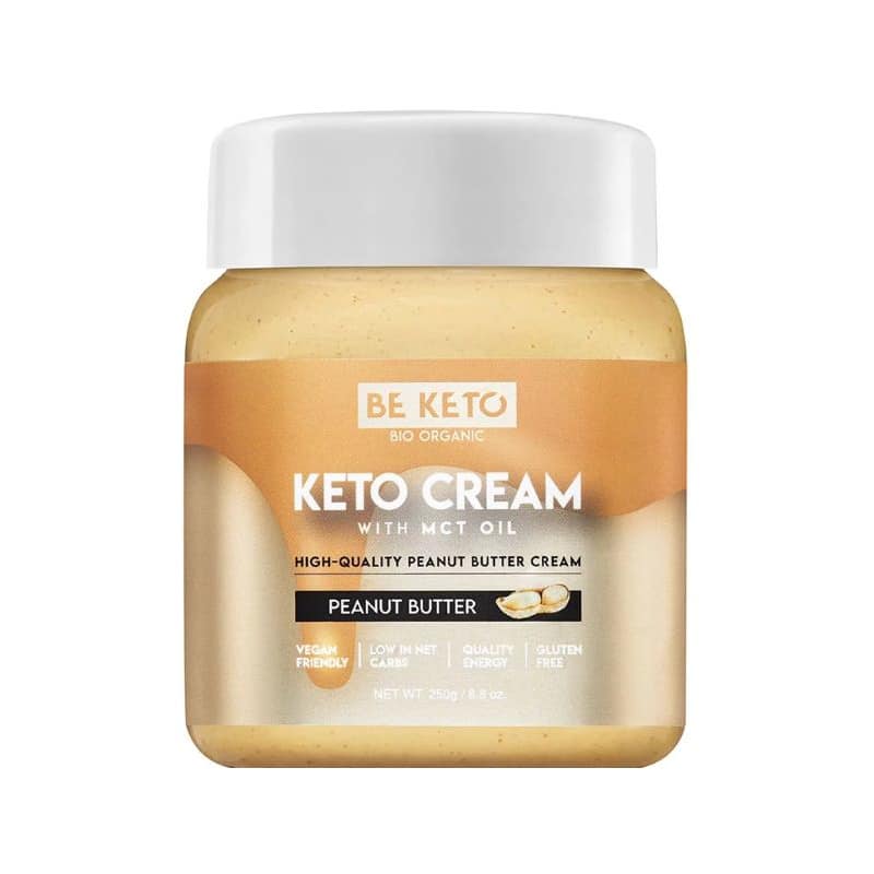 Keto Krem z Olejem MCT BeKeto - Różne Smaki 250 g (Smak: krolowa-makadamia)