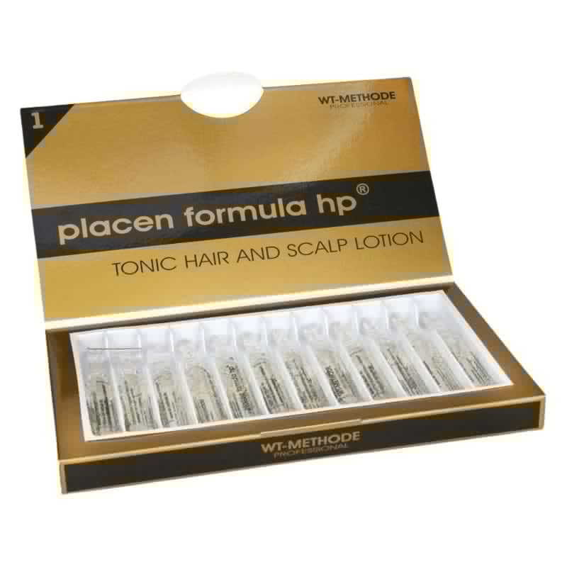 Placenta w ampułkach Placen Formula HP - Wcierki przeciw wypadaniu włosów - 12 ampułek
