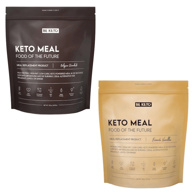 Posiłek keto BeKeto- Francuska Wanilia oraz Belgijska Czekolada - 700g (Smak: belgijska-czekolada)