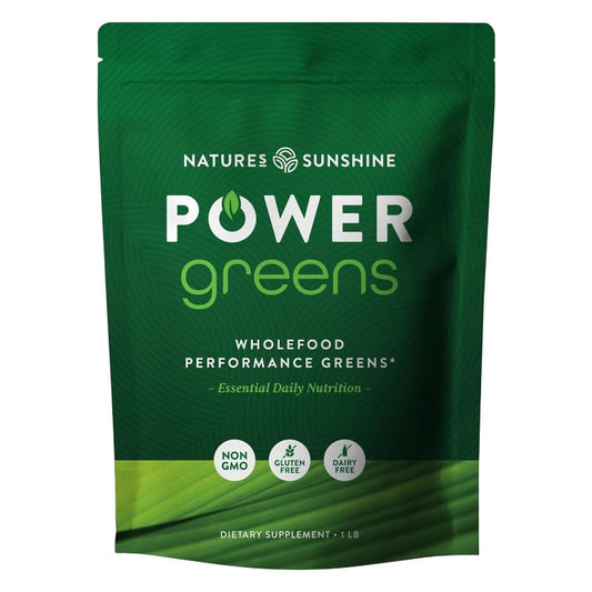 Power Greens - Mieszanka sproszkowanych warzyw i owoców Nature's Sunshine - 450 g