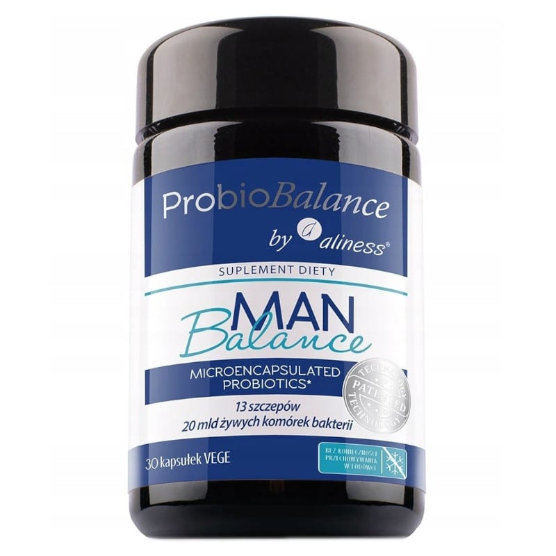 Probiotyk dla mężczyzn ProbioBalance MAN Balance Aliness - 30 kapsułek Vege