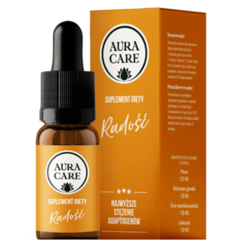 Radość AURA CARE - Naturalne wsparcie dla dobrego samopoczucia - 10ml, około 300 kropli