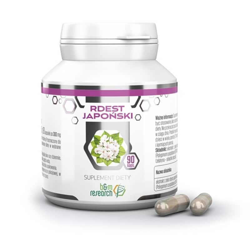 Rdest japoński 300 mg Botamed - Pomaga łagodzić objawy menopauzy - 90 kapsułek