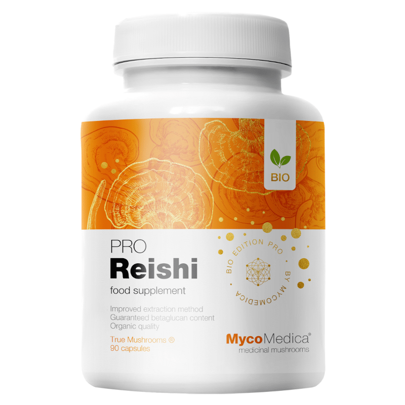 Reishi PRO 30 % MycoMedica - Lakownica żółtawa - 90 kapsułek