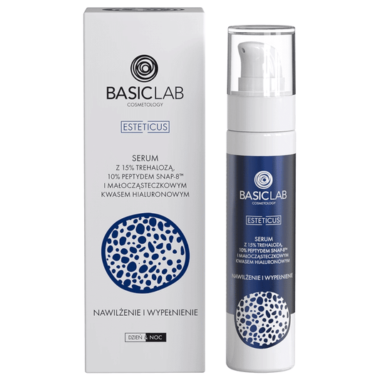 Serum z trehalozą 15% i 10% peptydem BASICLAB - Nawilżenie i Wypełnienie - 30ml, 50ml (Pojemnosc: 50-ml)