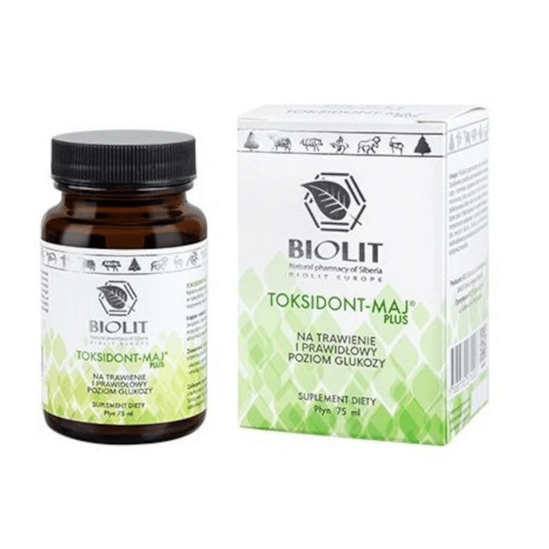 Toksidont Maj Plus BIOLIT - Wspiera trawienie i prawidłowy poziom glukozy - 75 ml