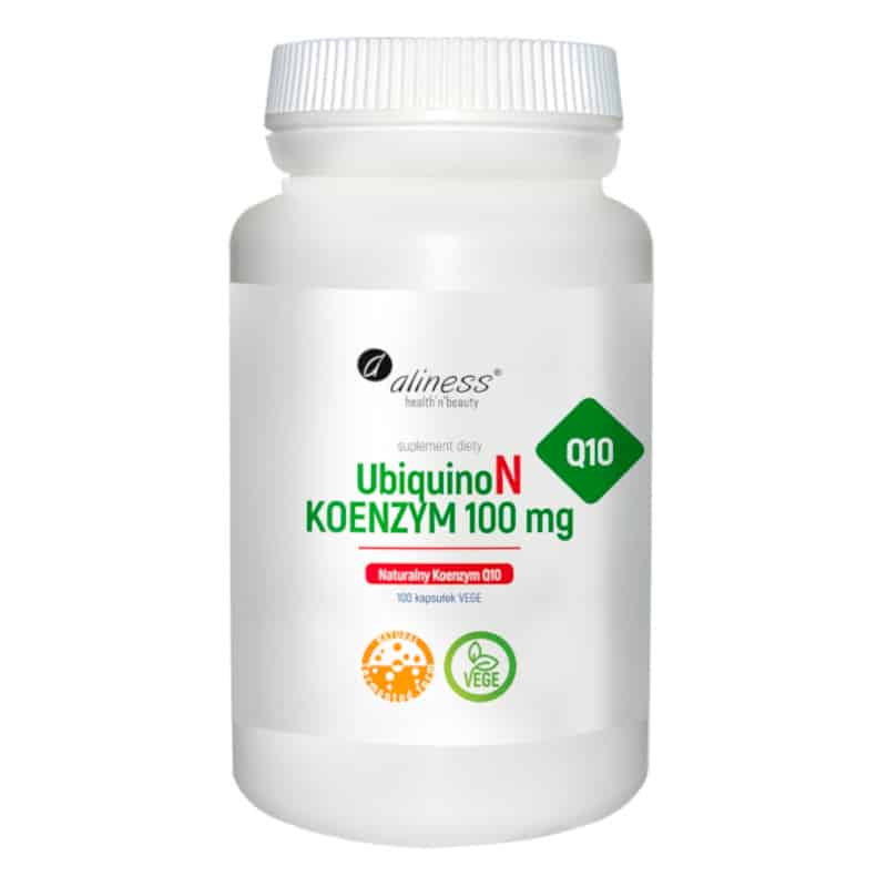 UbiquinoN Naturalny Koenzym Q10 100 mg Aliness - 100 kapsułek