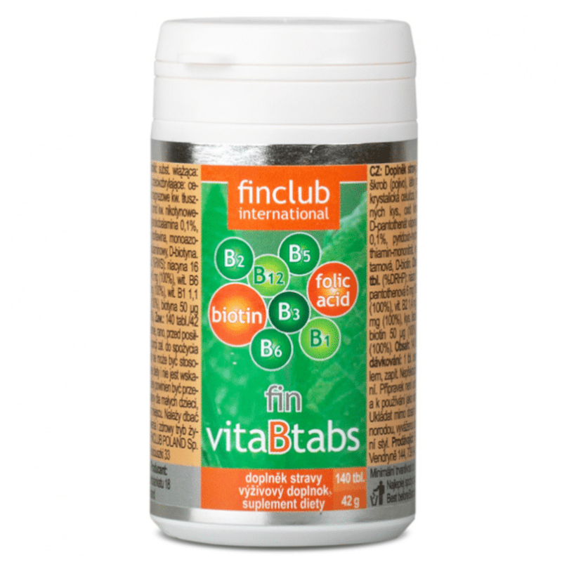 VitaBtabs Finclub - Źródło kwasu foliowego i witamin z grupy B - 140 tabletek