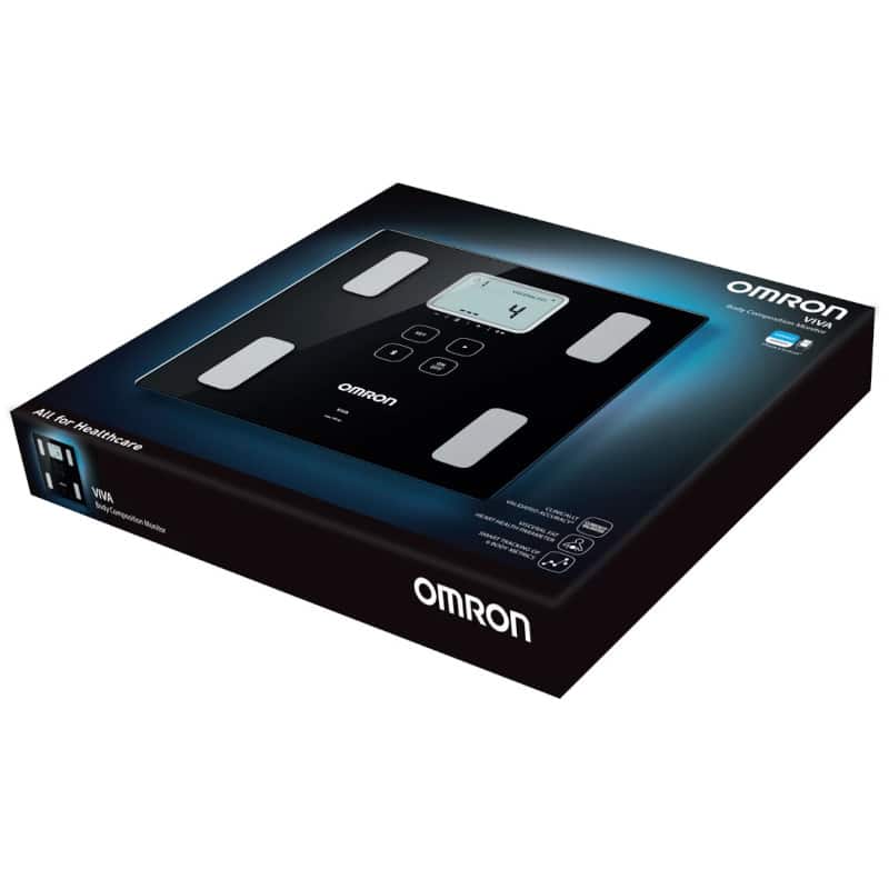Waga z analizatorem składu ciała 2w1 OMRON VIVA HBF-222T-EBK z modułem Bluetooth