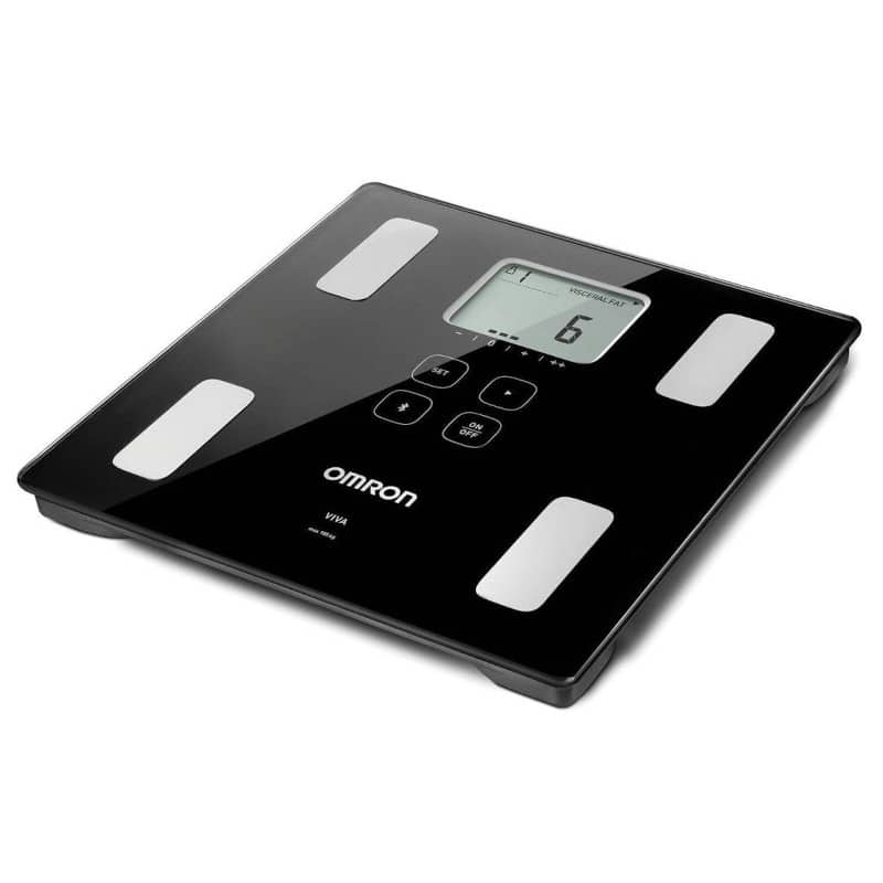 Waga z analizatorem składu ciała 2w1 OMRON VIVA HBF-222T-EBK z modułem Bluetooth