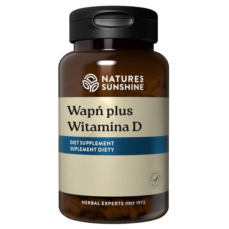 Wapń Plus Witamina D Nature's Sunshine - Zdrowe stawy i kości - 150 tabletek