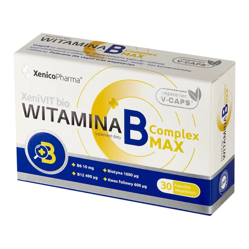 Witamina B Complex MAX Xenico Pharma - 30 kapsułek