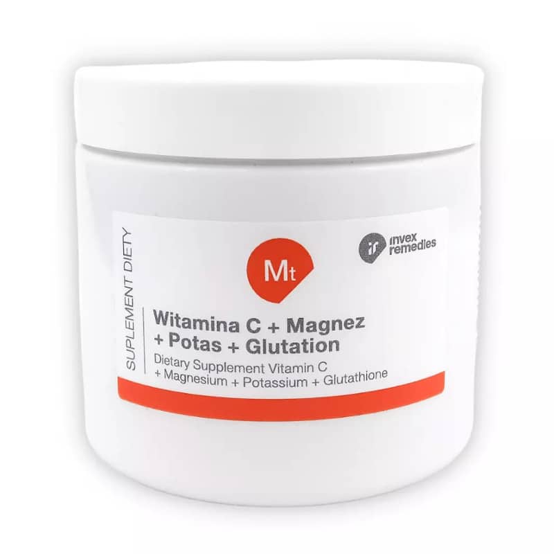 Witamina C + Magnez + Potas + Glutation Invex Remedies - 150 g i 450 g (Opakowanie: 450-g)