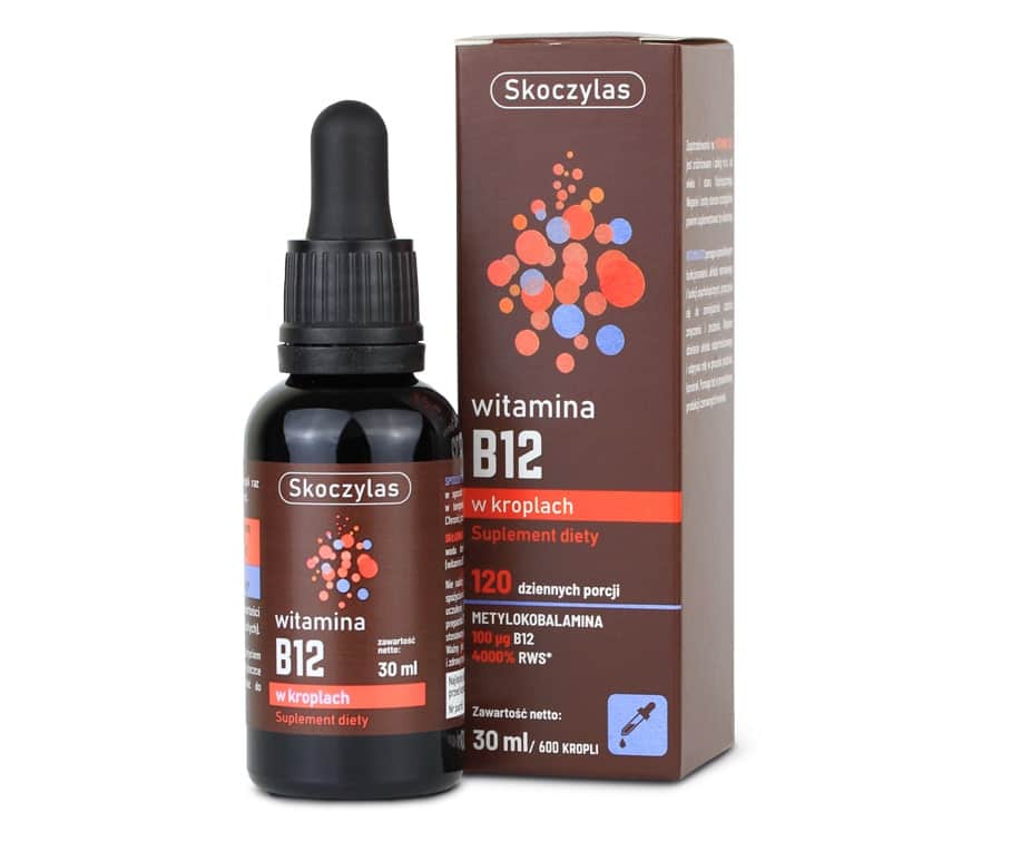 Witamina B12 w kroplach Metylokobalamina 100 μg Skoczylas - 30 ml