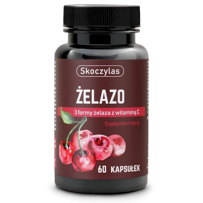 Żelazo 3 formy z witaminą C Skoczylas - Pokonaj anemię - 60 kapsułek