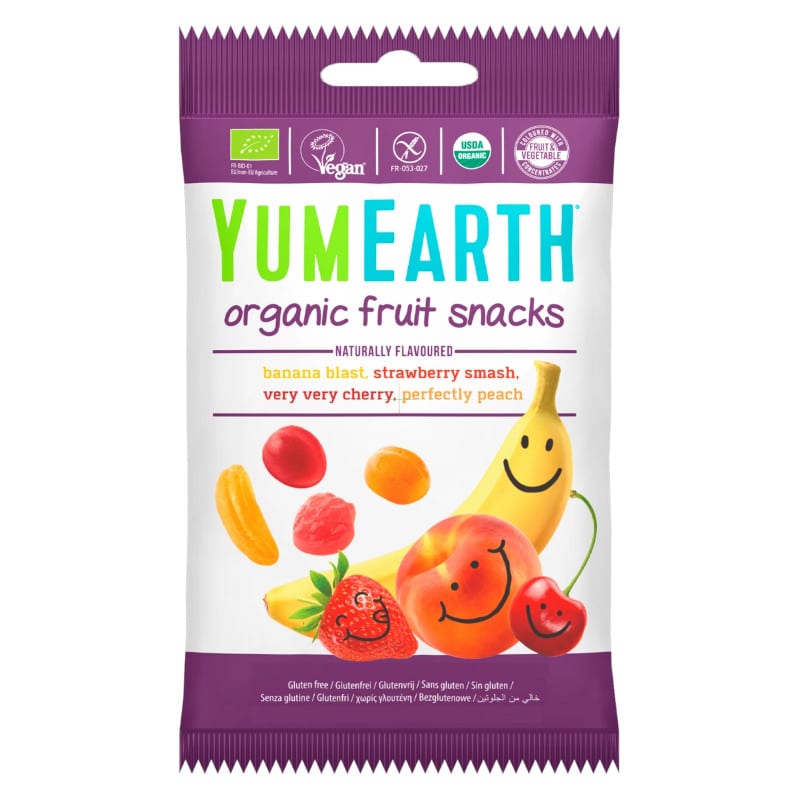 Żelki owocowe bez żelatyny EKO Fruit Snacks YumEarth - 50 g