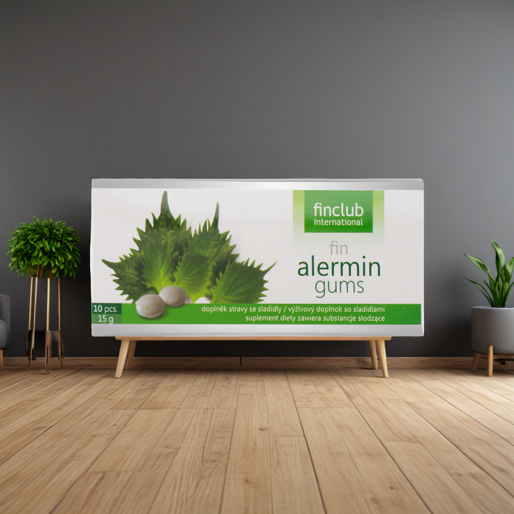 Alermin Finclub - Gumy do żucia z Perillą - 10 gum