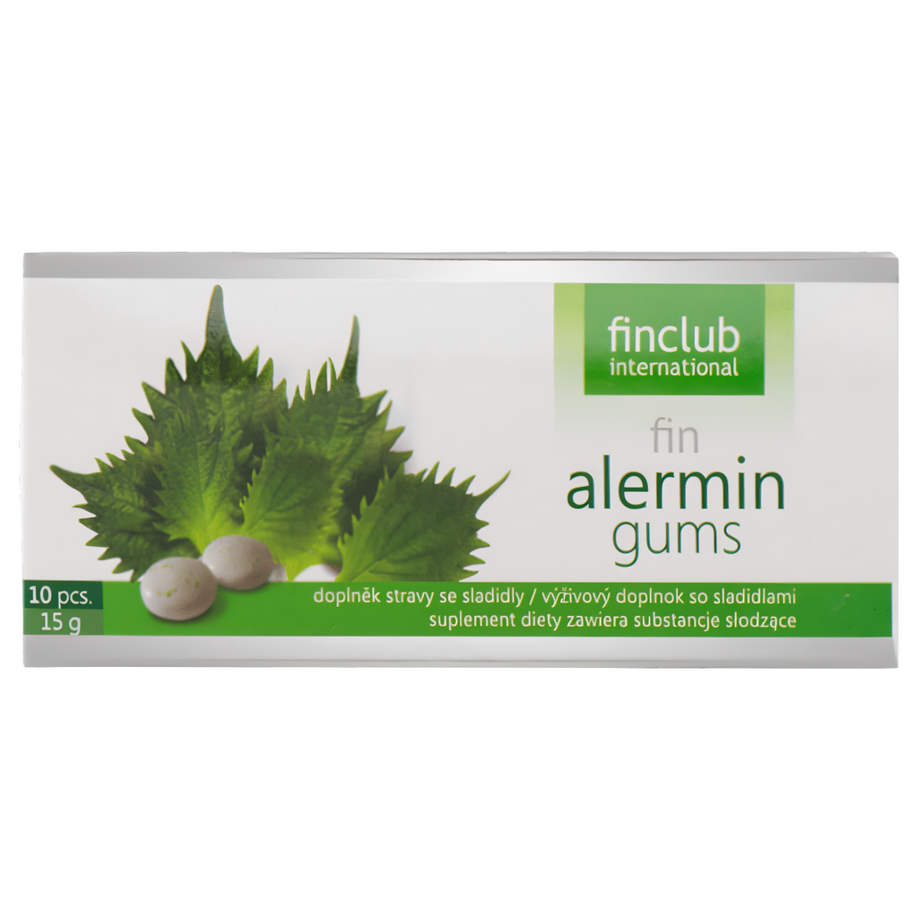 Alermin Finclub - Gumy do żucia z Perillą - 10 gum