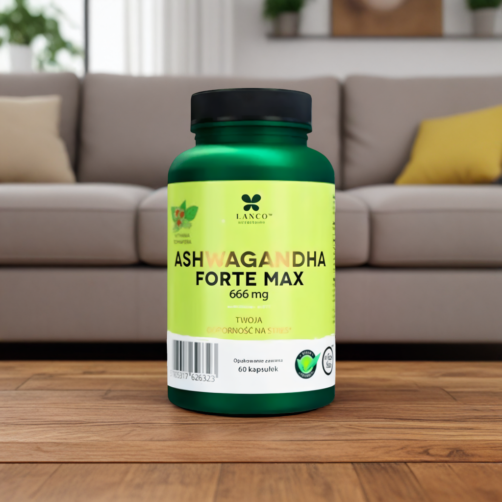 Ashwagandha forte Lanco - Wsparcie organizmu - 60 kapsułek