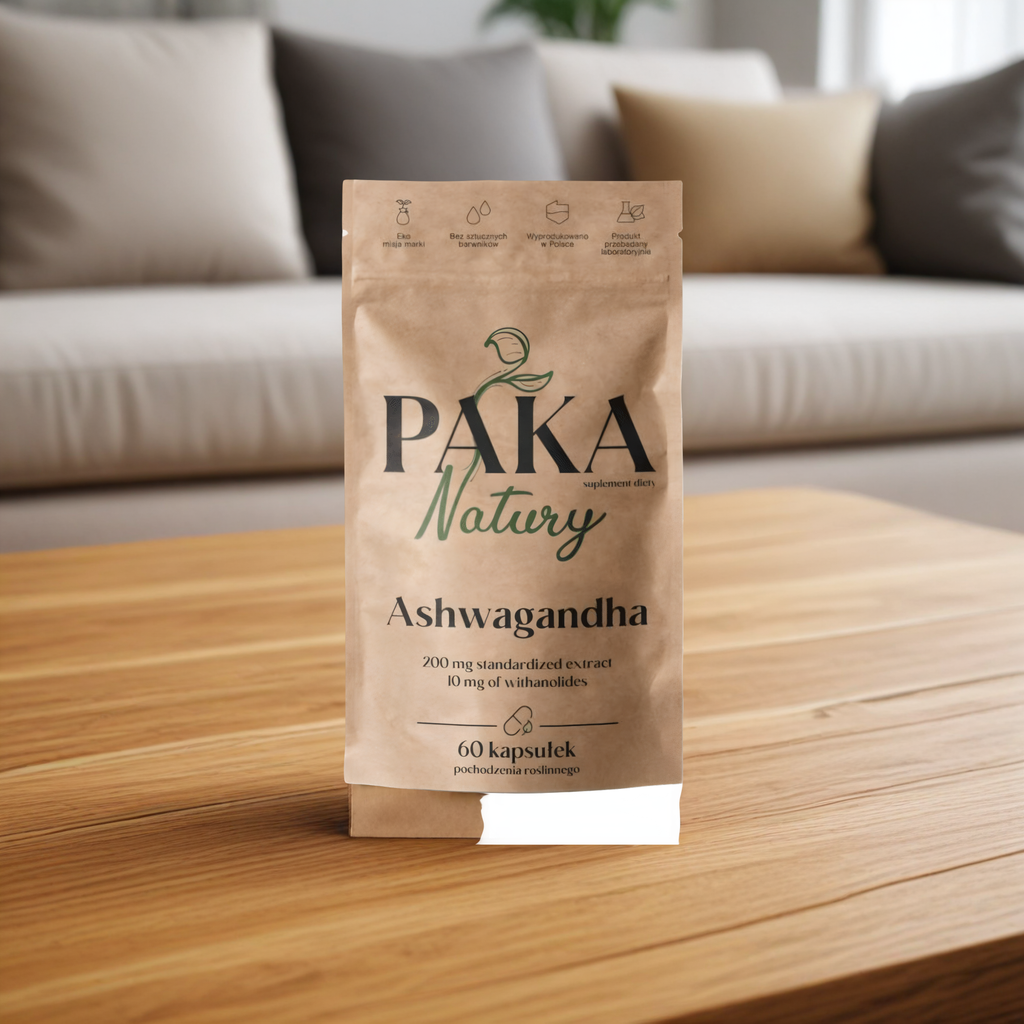 Ashwagandha Paka Natury - Żeń-szeń Indyjski - 60 kapsułek