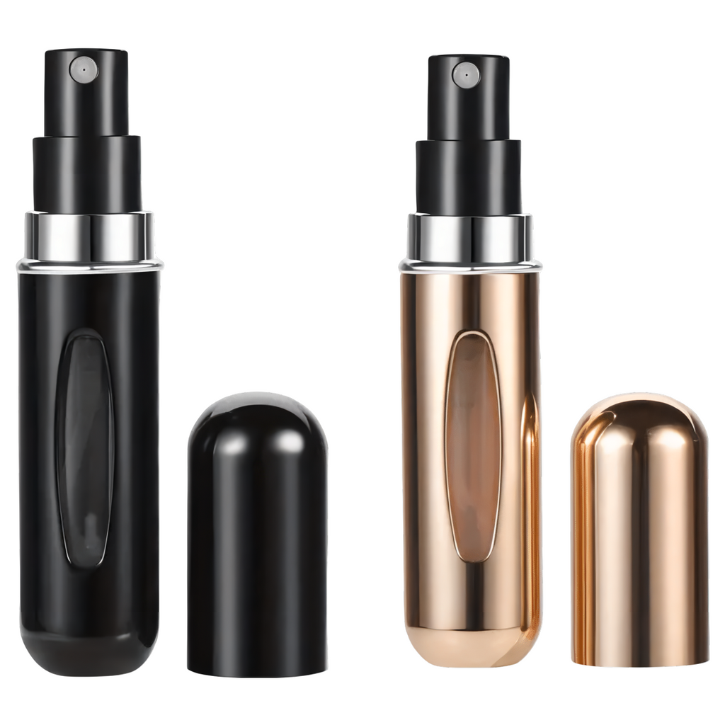 Atomizer podróżny na perfumy - 5ml czarny lub złoty - 1 sztuka (Kolor: zloty)