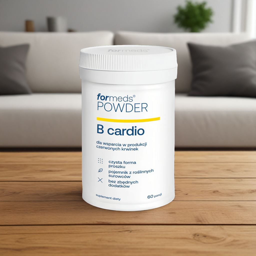 B cardio Powder Formeds - Wsparcie produkcji czerwonych krwinek - 60 porcji