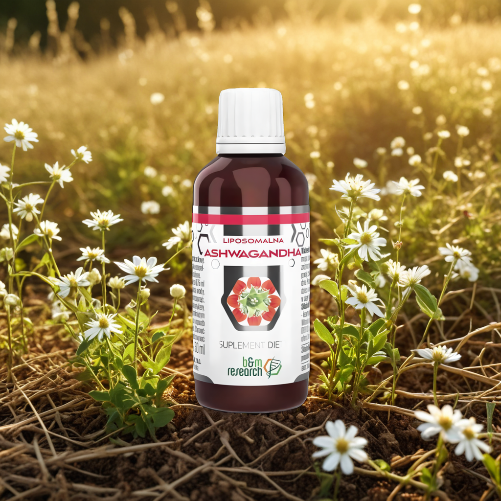B&M Ashwagandha Liposomalna - Pomaga utrzymać równowagę psychiczną - 50 ml