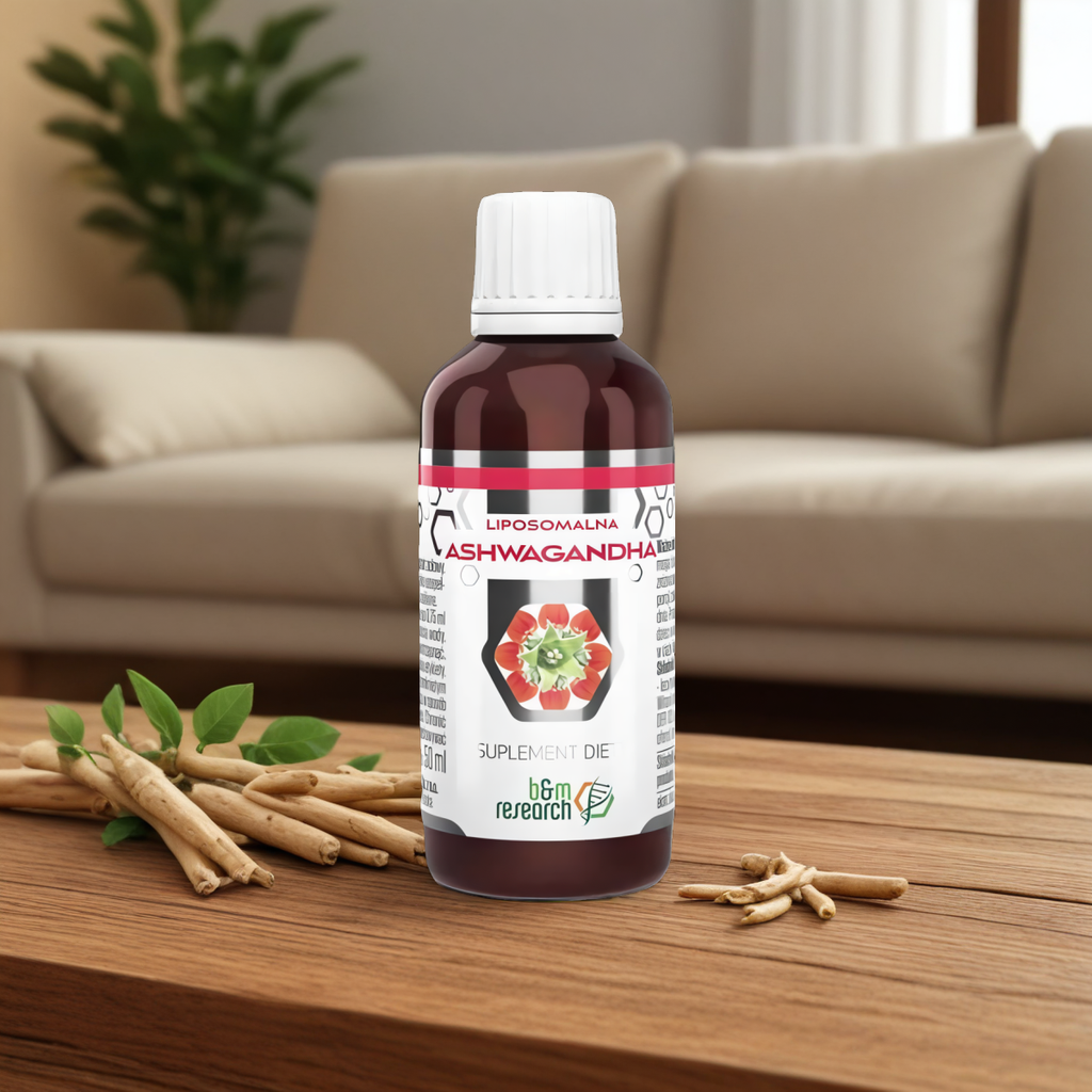 B&M Ashwagandha Liposomalna - Pomaga utrzymać równowagę psychiczną - 50 ml