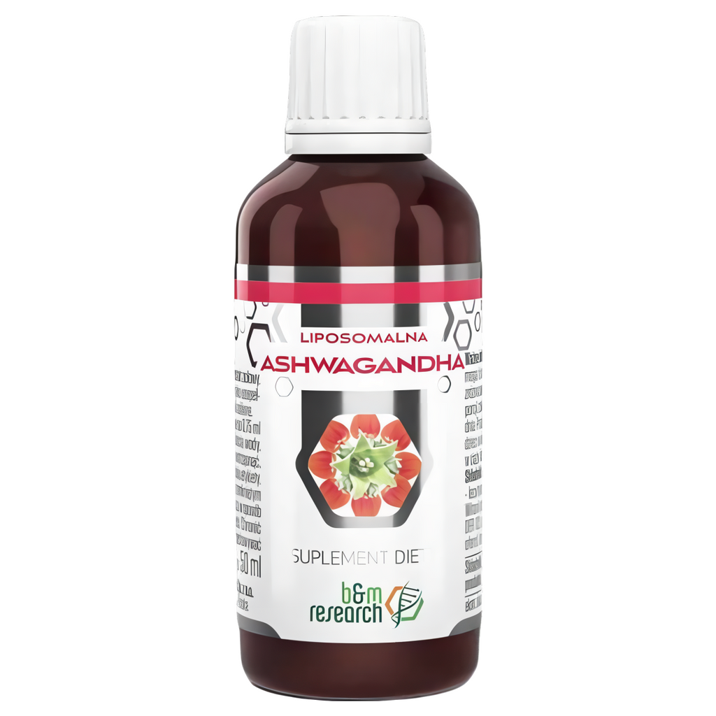 B&M Ashwagandha Liposomalna - Pomaga utrzymać równowagę psychiczną - 50 ml