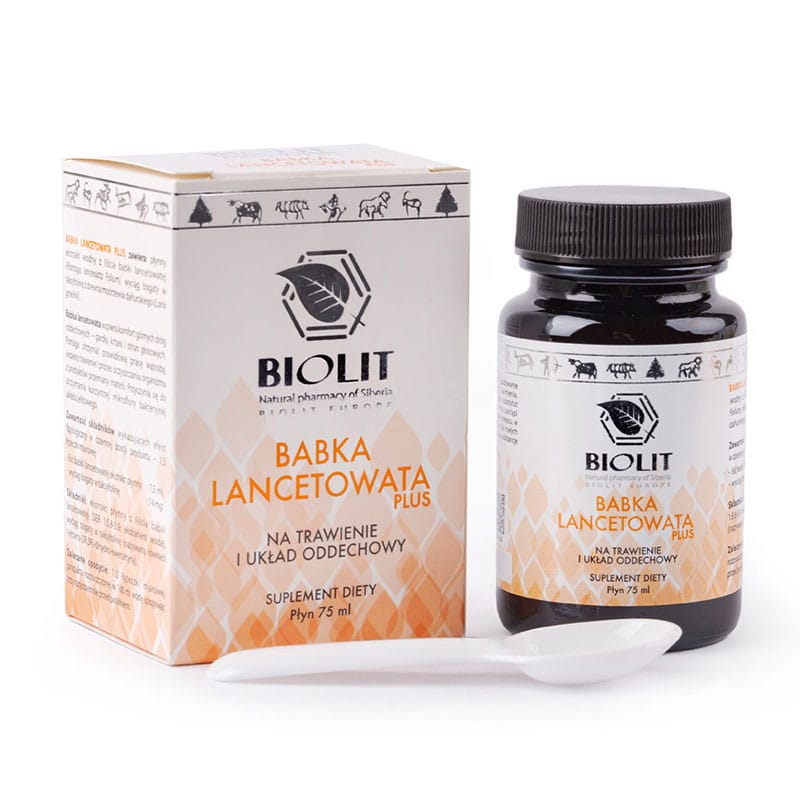 Babka lancetowata Plus BIOLIT - Na trawienie i układ oddechowy - 75 ml