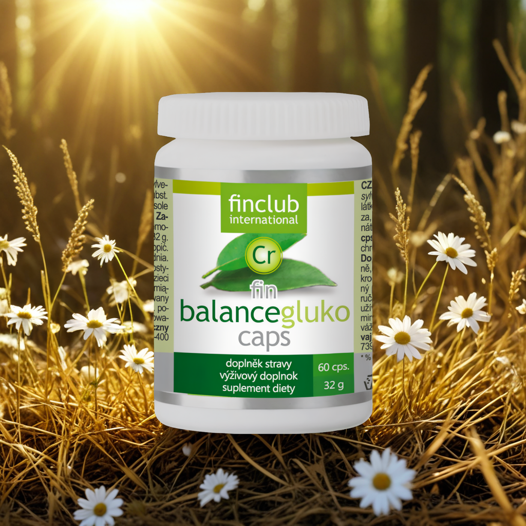 Balancegluko caps Finclub - Ekstrakt z Gymnema sylvestre  i chrom - 60 kapsułek