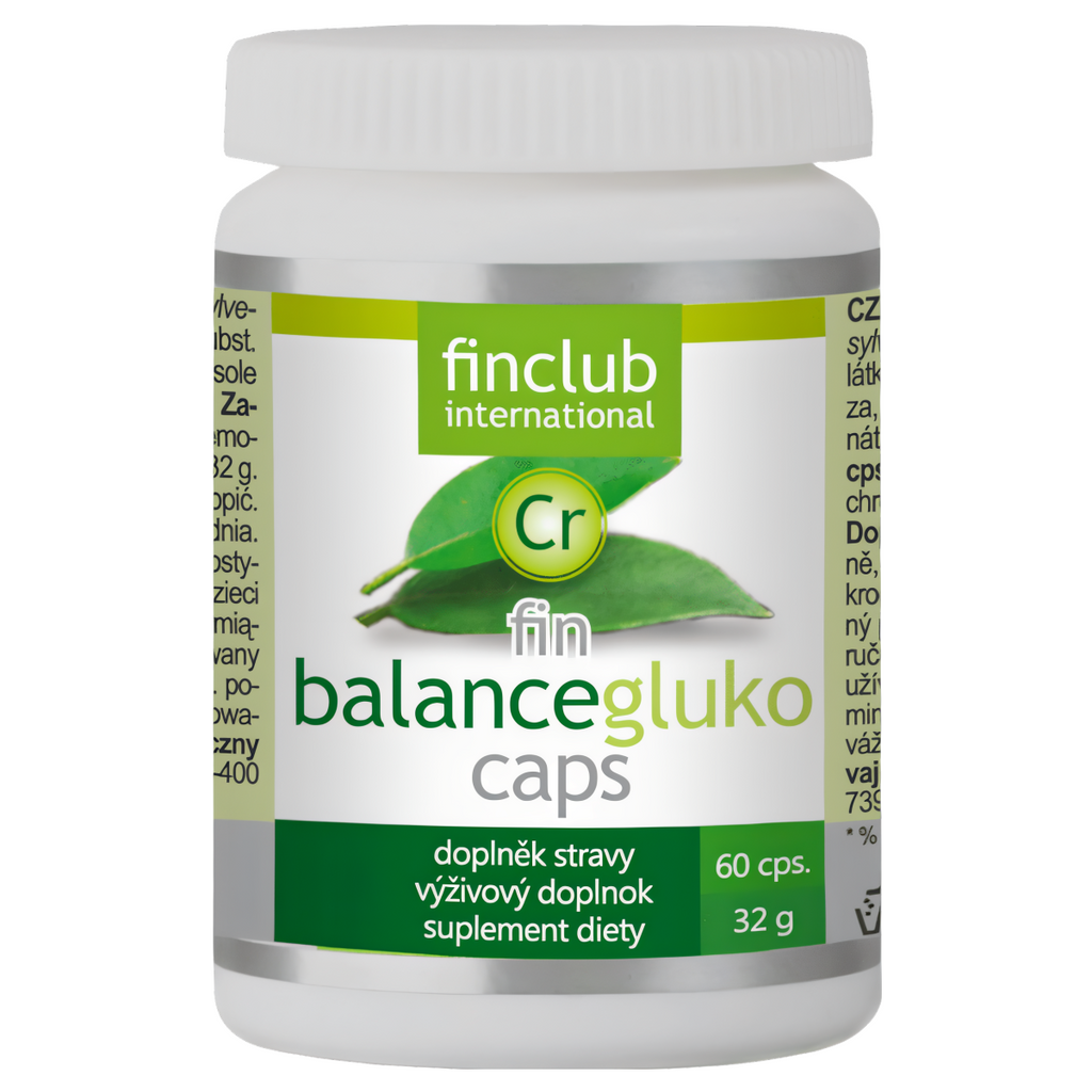 Balancegluko caps Finclub - Ekstrakt z Gymnema sylvestre  i chrom - 60 kapsułek