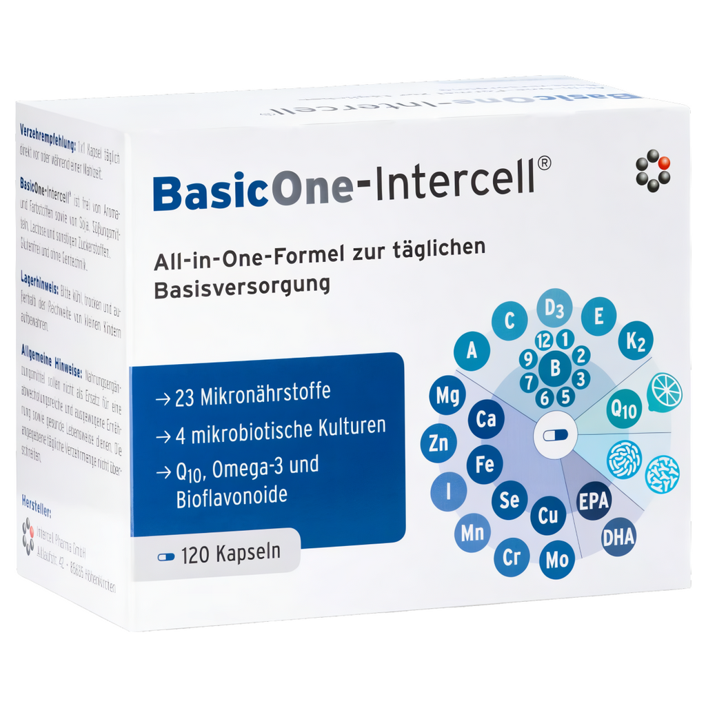 BasicOne-Intercell Mitopharma - 31 aktywnych substancji - 120 kapsułek