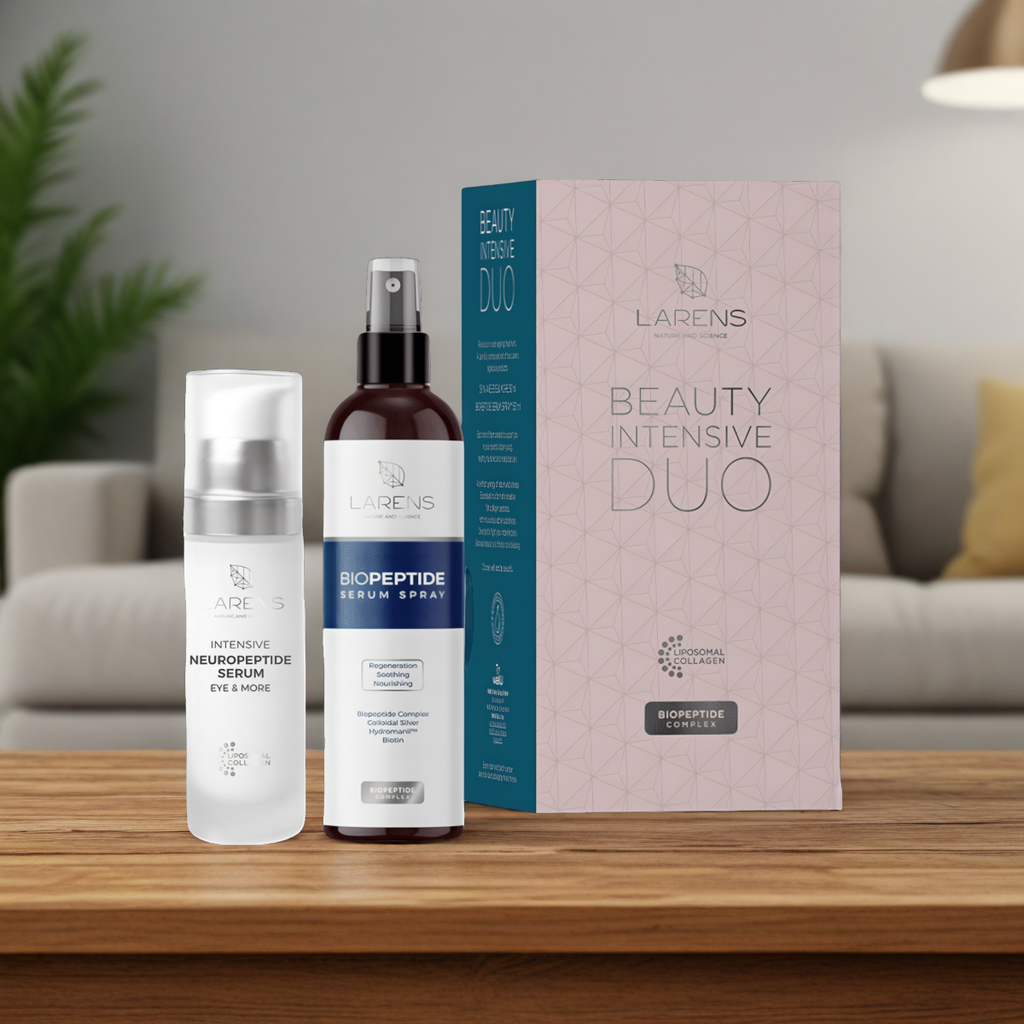 Beauty Intensive DUO LARENS WellU - Luksusowe serum pod oczy oraz serum peptydowe w sprayu