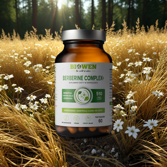 Berberine Complex + Biowen - Z kozieradką i morwą białą dla kontroli cukru - 60 kapsułek