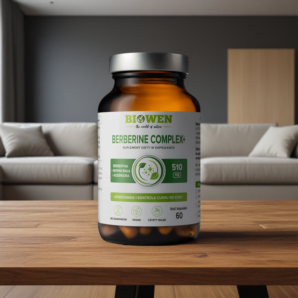 Berberine Complex + Biowen - Z kozieradką i morwą białą dla kontroli cukru - 60 kapsułek