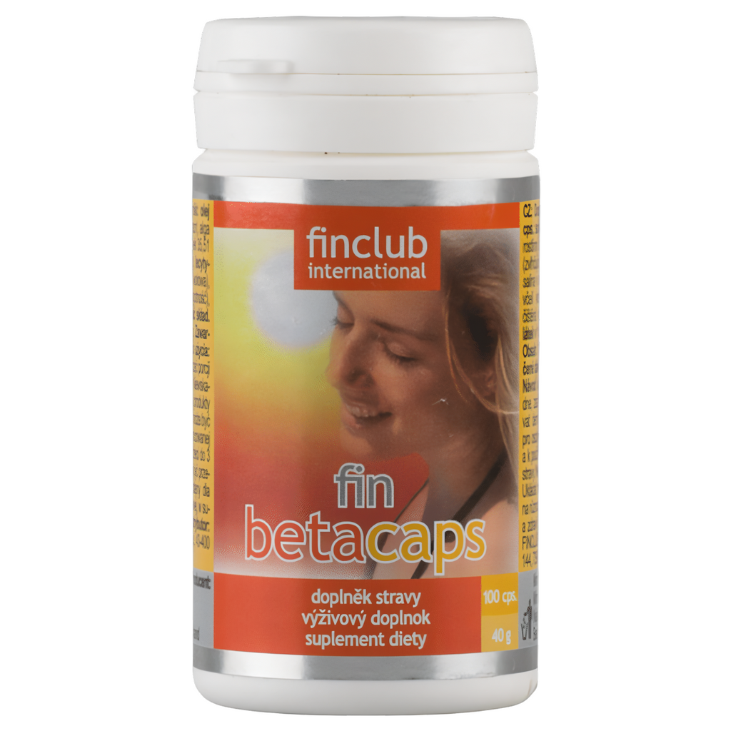 Betacaps Finclub - Źródło naturalnego beta-karotenu - 100 kapsułek