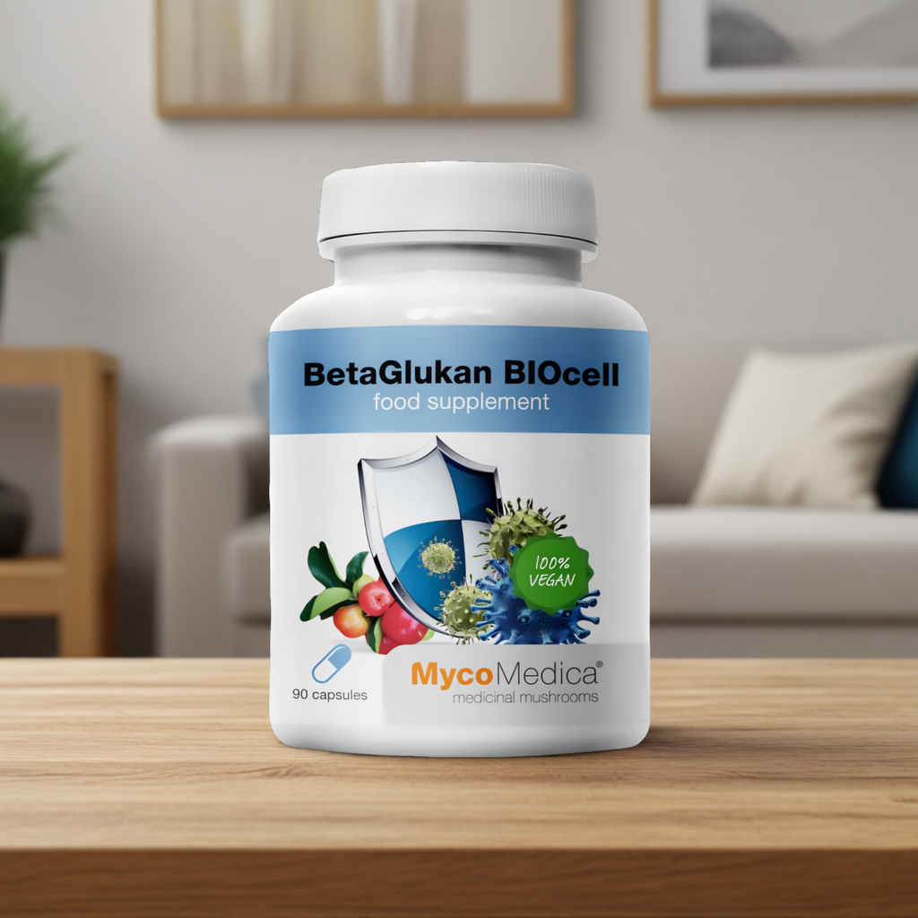 BetaGlukan BIOcell MycoMedica - Wspiera organizm w trakcie leczenia - 90 kapsułek