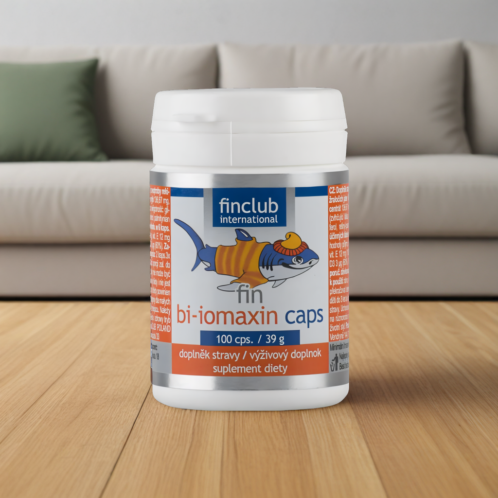 Bi-iomaxin caps Finclub - Olej z ryb - źródło kwasów omega-3 (EPA, DHA) - 100 kapsułek