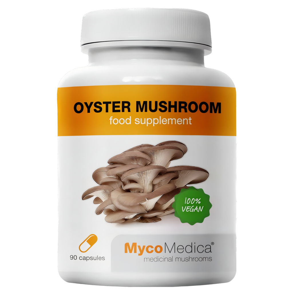 Boczniak ostrygowaty Oyster mushroom MycoMedica - Wspiera układ krążenia - 90 kapsułek