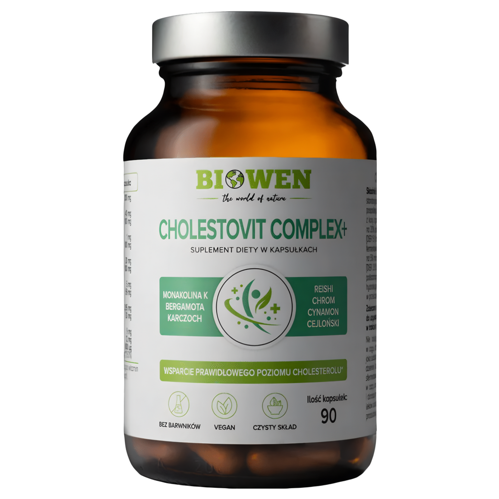 Cholestovit Complex+ Biowen - Kontrola cholesterolu - 90 kapsułek