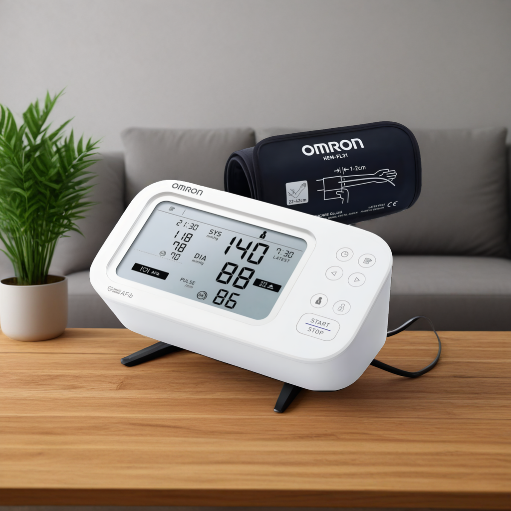 Ciśnieniomierz naramienny Omron M6 Comfort AFib z mankietem Intelli Wrap + dzienniczek