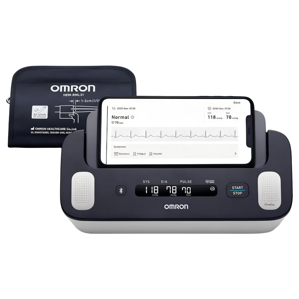 Ciśnieniomierz naramienny z funkcją EKG 2 w 1 Omron Complete HEM-7530T-E3